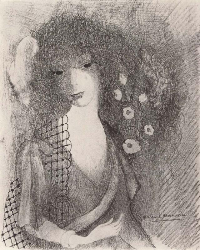 Marie Laurencin Woman wearing the shawl oil painting picture